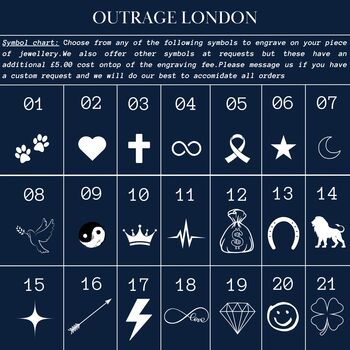 Engraved Tag Pendant Necklace For Men And Women, 11 of 12