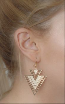 Aztec Design Earrings, 2 of 4