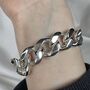 Personalised Sterling Silver Heavy Mens ID Bracelet, thumbnail 5 of 8