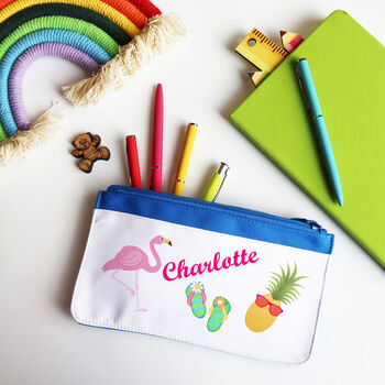 Tropical Personalised Pencil Case, 4 of 11