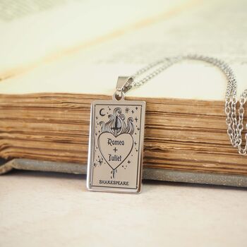 Romeo And Juliet Book Necklace, 2 of 7