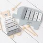 Personalised Kids Wooden Teddy Xylophone Toy, thumbnail 3 of 3