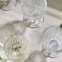 Set Of Four Baroque Glass Wine Goblets, thumbnail 3 of 6