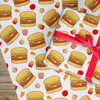 Burgers Wrapping Paper Roll Or Folded, 2 of 3