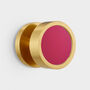 Colourful Round Solid Brass Internal Door Knobs, thumbnail 5 of 12