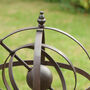 Large Iron Vintage Armillary Sphere Garden Ornament, thumbnail 3 of 5