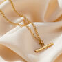 Personalised Textured T Bar Necklace, thumbnail 4 of 10