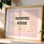 Haunted House Halloween Art Print, thumbnail 1 of 7