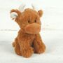 Birth Cerficate Highland Cow Soft Toy Set Gift Boxed, thumbnail 3 of 7