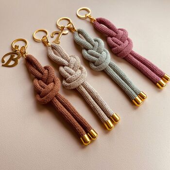 Personalised Cord Knot Keyring, 8 of 8