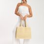 Straw Woven Shoulder Tote Bags, thumbnail 5 of 6