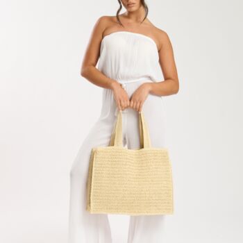 Straw Woven Shoulder Tote Bags, 5 of 6