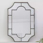 Large Decorative Antique Silver Panelled Wall Mirror, thumbnail 3 of 6