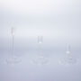 G Decor Set Of Three Scandi Clear Glass Candle Holders, thumbnail 2 of 5