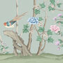 The Garden Of Dreams Duck Egg Mural, thumbnail 2 of 4