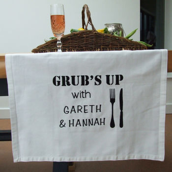 Personalised Grub's Up Table Runner, 4 of 5