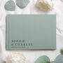 Personalised Wedding Linen Guest Book Traditional, thumbnail 2 of 9