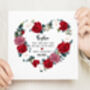 Floral Heart Valentine's Day Card, thumbnail 2 of 4