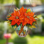 Poinsetta Birth Flower Suncatchers December, thumbnail 3 of 4
