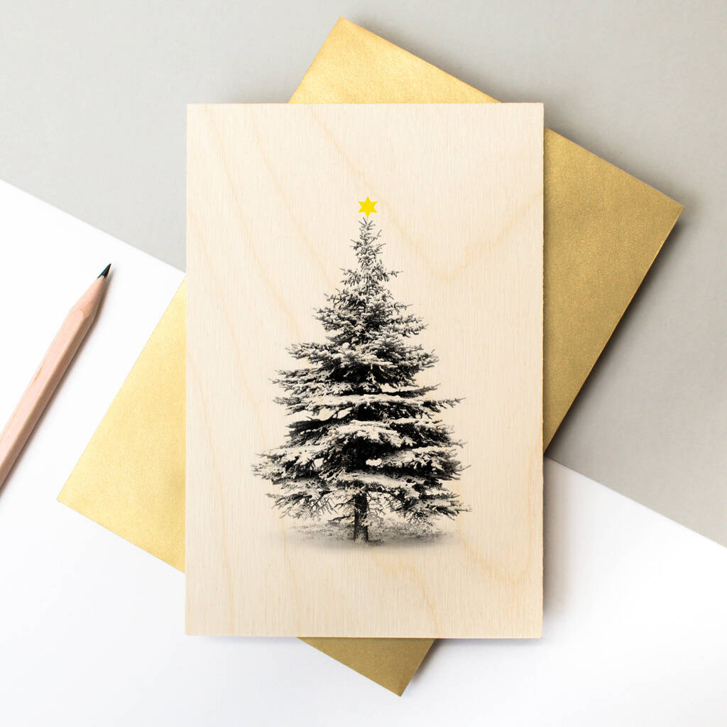 Wooden Christmas Card, 1 of 4