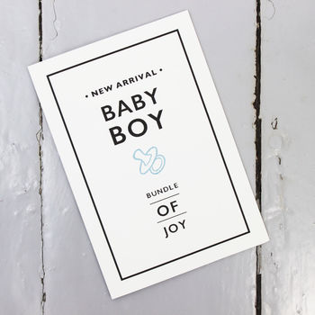 New Baby Boy Card, 2 of 4