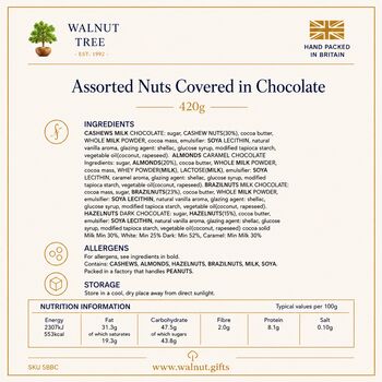 Luxury Assorted Chocolate Covered Nut Gift Box – 400g, 5 of 7