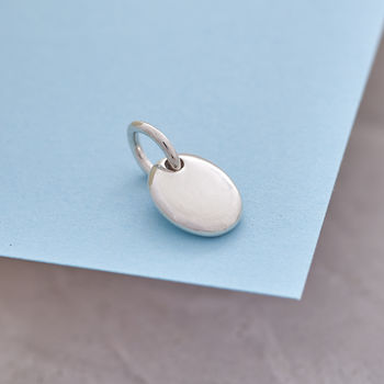 Pebble Personalised Solid Silver Charm, 8 of 12