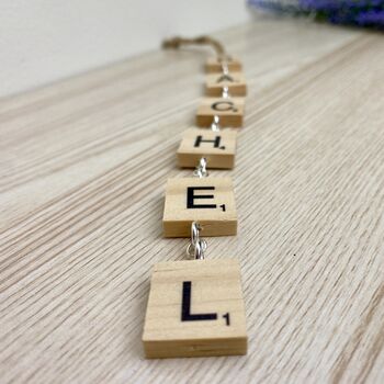 Scrabble Letter Personalised Name Word Hanging, 2 of 4
