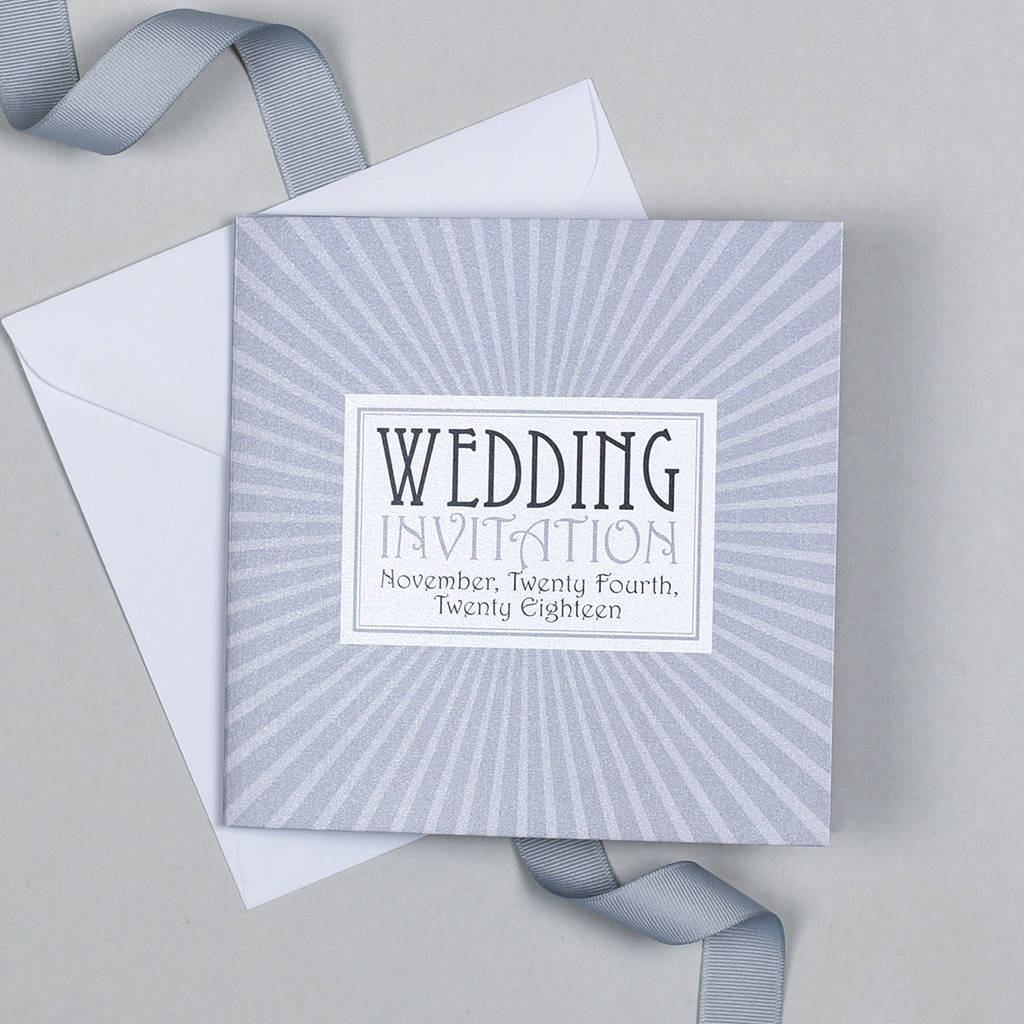 New York Wedding Invitation By Michelle Fiedler Design