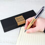 Personalised Date And Name Cork Pen Box Set, thumbnail 2 of 6