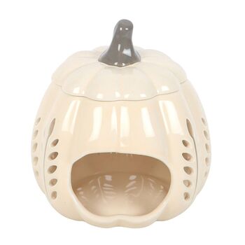 Cream Pumpkin Oil Burner And Wax Warmer, 3 of 3