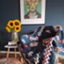 Navy Blue Aztec Blanket And Furniture Throw, thumbnail 1 of 11