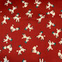 Red Poodle Print Silky Scarf, thumbnail 3 of 4