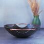 Personalised Steel Bowl With Elegant Copper Handles 11th Anniversary, thumbnail 5 of 9