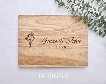 Personalised Wooden Chopping Board – Custom Engraved Kitchen Board Gift, 5 of 7