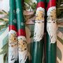 Hand Painted Father Christmas Candles, thumbnail 2 of 4