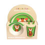 Teddy The Tiger Bamboo Kids Tableware Set, thumbnail 1 of 2