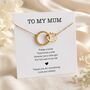 To My Mum Wedding Day Necklace – Mother Of The Bride Gift, thumbnail 1 of 10