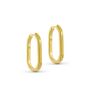 Olivia Oval Gold Hoops, thumbnail 1 of 5