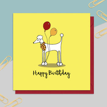 Birthday Poodle Card, 2 of 2