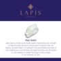 Men's Clear Quartz And Lava Bead April Birthstone Bracelet, thumbnail 8 of 10