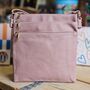 Square Multi Zipped Cross Body Bag In Pink, thumbnail 1 of 2