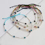 Sterling Silver Delicate Gemstone Friendship Bracelet, thumbnail 11 of 12