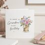 Floral Birthday Card For Grandma Or Nan, thumbnail 1 of 7
