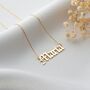 Sterling Silver Old English Name Necklace, thumbnail 10 of 10
