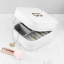 Personalised Animal Print White Travel Jewellery Case, thumbnail 8 of 8