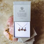 Amethyst Fan Gemstone Gift Set – Silver Plated, thumbnail 2 of 3