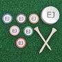 Personalised Golf Pitchmark Repairer With A Set Of Six Markers In A Presentation Tin, thumbnail 6 of 8