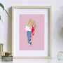 Custom Bridesmaids Best Friend Line Art Colour Portrait, thumbnail 1 of 9