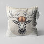 Fallow Deer With Helm Decorative Pillow Cover, thumbnail 1 of 7